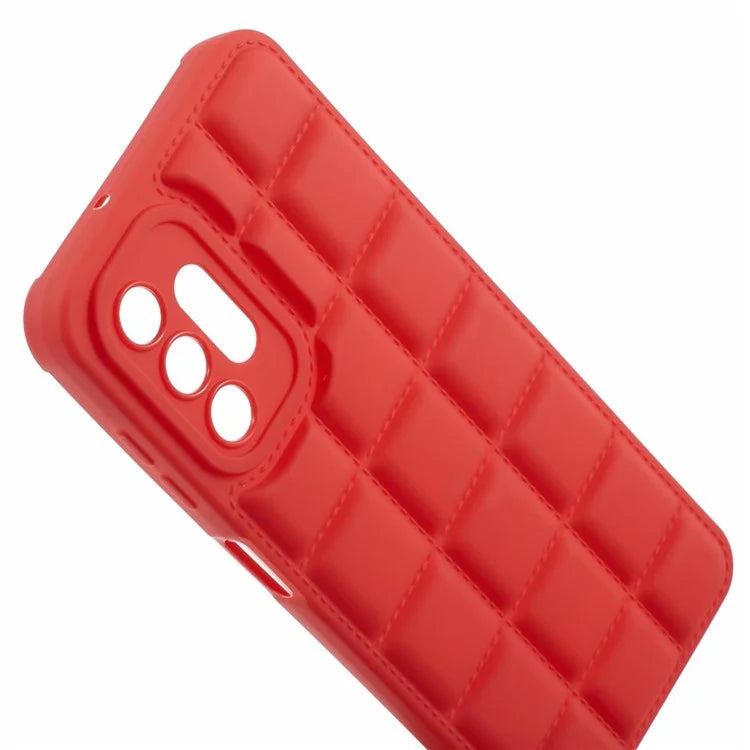 For Samsung Galaxy A13 4G / 5G / A04s 4G (164.7 x 76.7 x 9.1 mm) Case Down Jacket Texture Soft TPU Cell Phone Cases