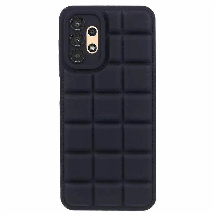 For Samsung Galaxy A13 4G / 5G / A04s 4G (164.7 x 76.7 x 9.1 mm) Case Down Jacket Texture Soft TPU Cell Phone Cases