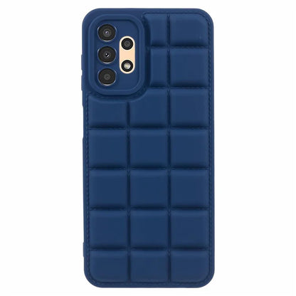 For Samsung Galaxy A13 4G / 5G / A04s 4G (164.7 x 76.7 x 9.1 mm) Case Down Jacket Texture Soft TPU Cell Phone Cases