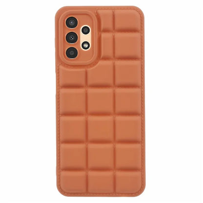 For Samsung Galaxy A13 4G / 5G / A04s 4G (164.7 x 76.7 x 9.1 mm) Case Down Jacket Texture Soft TPU Cell Phone Cases