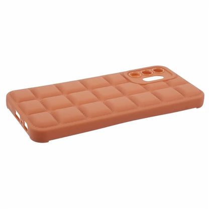 For Samsung Galaxy A13 4G / 5G / A04s 4G (164.7 x 76.7 x 9.1 mm) Case Down Jacket Texture Soft TPU Cell Phone Cases