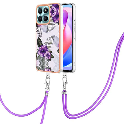 YB IMD Series-4 For Honor X6a 4G Pattern Case Electroplating TPU Soft Phone Cover