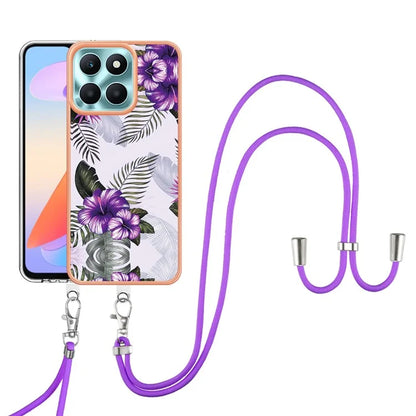 YB IMD Series-4 For Honor X6a 4G Pattern Case Electroplating TPU Soft Phone Cover