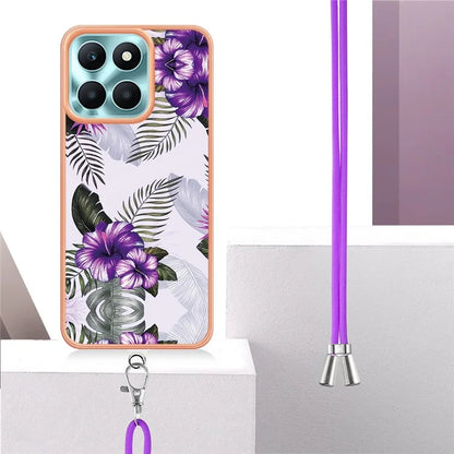 YB IMD Series-4 For Honor X6a 4G Pattern Case Electroplating TPU Soft Phone Cover