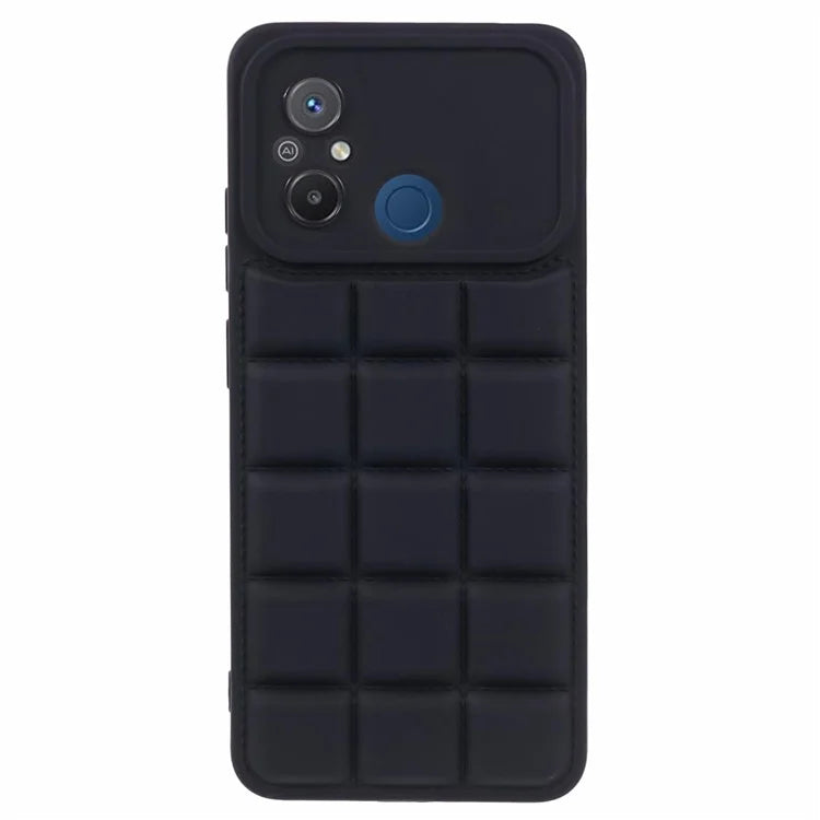For Xiaomi Redmi 12C 4G / Redmi 11A 4G / Poco C55 4G Slim Case Down Jacket Texture Soft TPU Cell Phone Cover