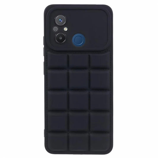 For Xiaomi Redmi 12C 4G / Redmi 11A 4G / Poco C55 4G Slim Case Down Jacket Texture Soft TPU Cell Phone Cover