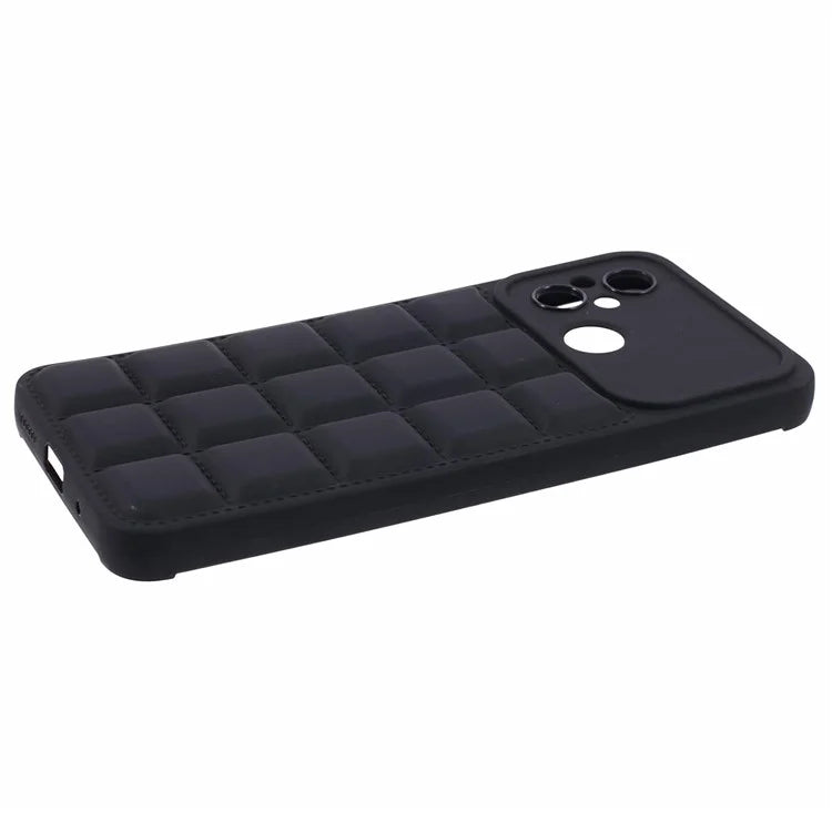 For Xiaomi Redmi 12C 4G / Redmi 11A 4G / Poco C55 4G Slim Case Down Jacket Texture Soft TPU Cell Phone Cover