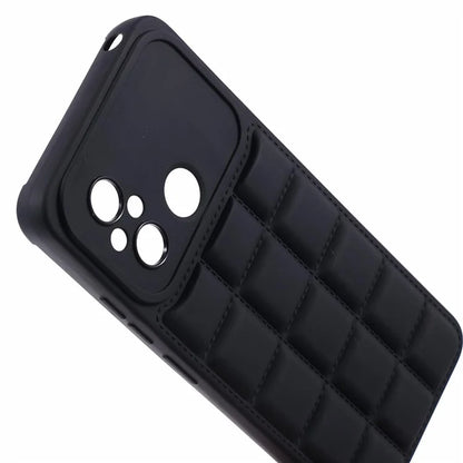 For Xiaomi Redmi 12C 4G / Redmi 11A 4G / Poco C55 4G Slim Case Down Jacket Texture Soft TPU Cell Phone Cover