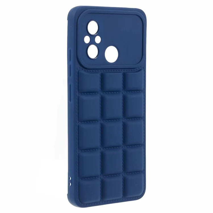 For Xiaomi Redmi 12C 4G / Redmi 11A 4G / Poco C55 4G Slim Case Down Jacket Texture Soft TPU Cell Phone Cover