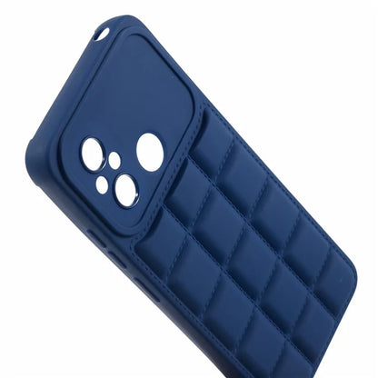 For Xiaomi Redmi 12C 4G / Redmi 11A 4G / Poco C55 4G Slim Case Down Jacket Texture Soft TPU Cell Phone Cover