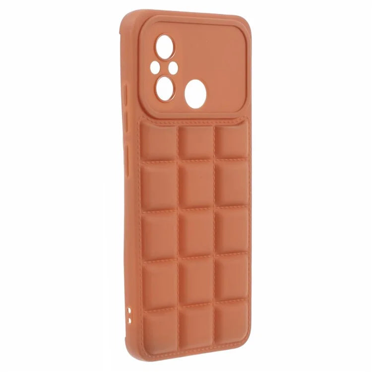 For Xiaomi Redmi 12C 4G / Redmi 11A 4G / Poco C55 4G Slim Case Down Jacket Texture Soft TPU Cell Phone Cover
