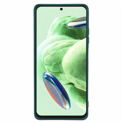 For Xiaomi Redmi Note 12 5G (Global) Shockproof Case Down Jacket Texture Soft TPU Cell Phone Protectorish Green