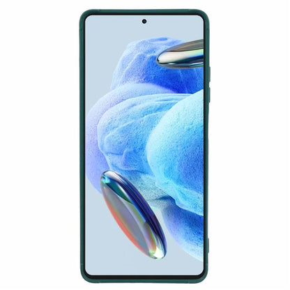 Down Jacket Texture TPU Case for Xiaomi Redmi Note 12 Pro 5G Slim Case Anti-Drop Cell Phone Coverish Green