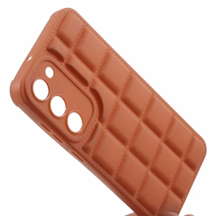 For Samsung Galaxy S23+ Case Down Jacket Texture Soft TPU Slim Phone Cover