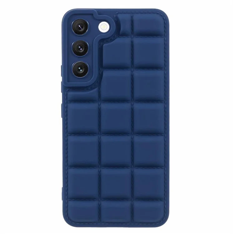 For Samsung Galaxy S22 5G Slim Case Down Jacket Texture Shockproof TPU Cell Phone Cover