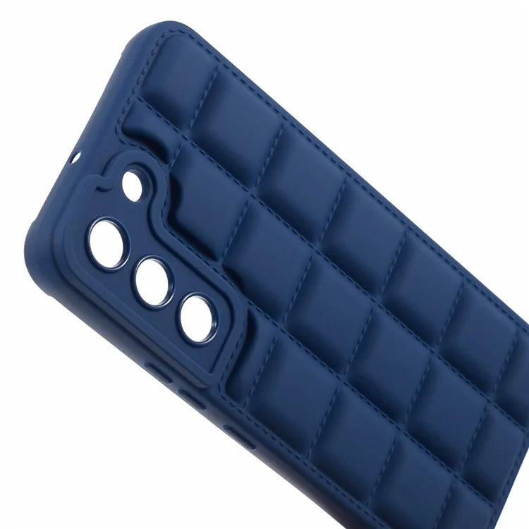 For Samsung Galaxy S22 5G Slim Case Down Jacket Texture Shockproof TPU Cell Phone Cover
