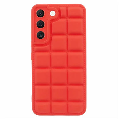 For Samsung Galaxy S22 5G Slim Case Down Jacket Texture Shockproof TPU Cell Phone Cover