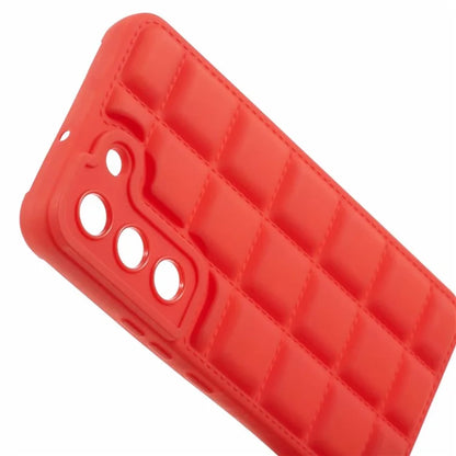 For Samsung Galaxy S22 5G Slim Case Down Jacket Texture Shockproof TPU Cell Phone Cover