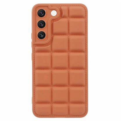 For Samsung Galaxy S22 5G Slim Case Down Jacket Texture Shockproof TPU Cell Phone Cover