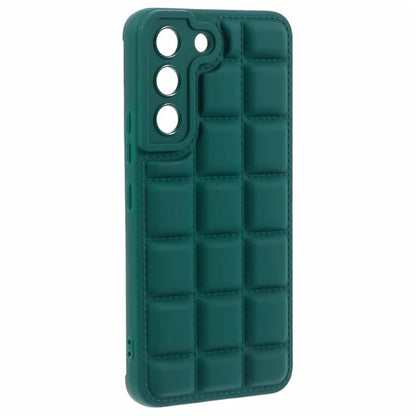 For Samsung Galaxy S22 5G Slim Case Down Jacket Texture Shockproof TPU Cell Phone Cover