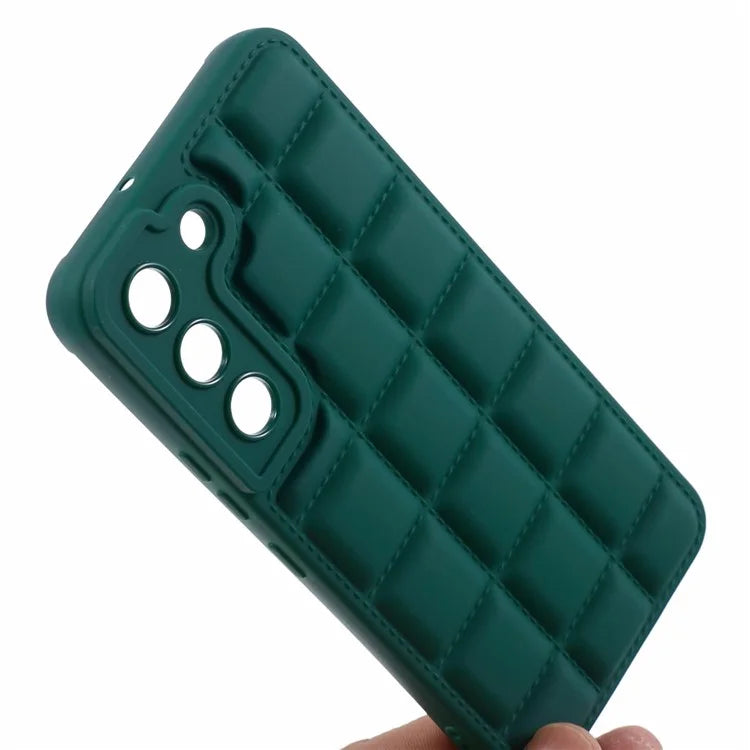 For Samsung Galaxy S22 5G Slim Case Down Jacket Texture Shockproof TPU Cell Phone Cover