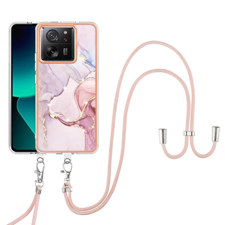 YB IMD Series-9 For Xiaomi 13T / 13T Pro / Redmi K60 Ultra Case IMD Marble Pattern TPU Phone Shell