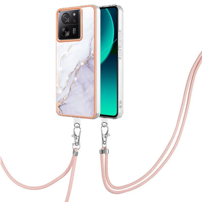 YB IMD Series-9 For Xiaomi 13T / 13T Pro / Redmi K60 Ultra Case IMD Marble Pattern TPU Phone Shell