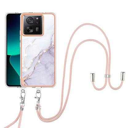 YB IMD Series-9 For Xiaomi 13T / 13T Pro / Redmi K60 Ultra Case IMD Marble Pattern TPU Phone Shell