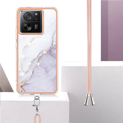 YB IMD Series-9 For Xiaomi 13T / 13T Pro / Redmi K60 Ultra Case IMD Marble Pattern TPU Phone Shell