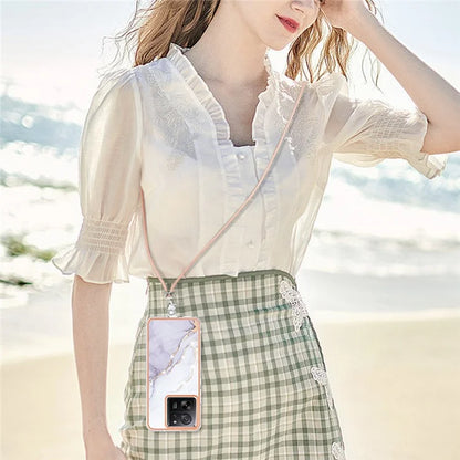 YB IMD Series-9 For Xiaomi 13T / 13T Pro / Redmi K60 Ultra Case IMD Marble Pattern TPU Phone Shell
