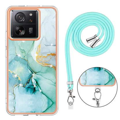 YB IMD Series-9 For Xiaomi 13T / 13T Pro / Redmi K60 Ultra Case IMD Marble Pattern TPU Phone Shell