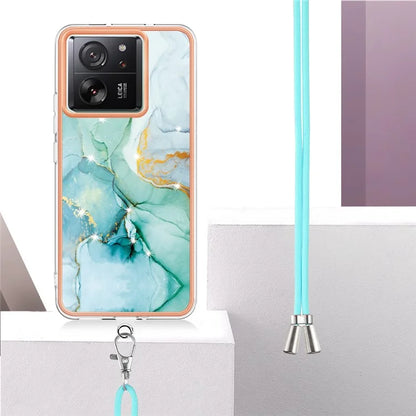 YB IMD Series-9 For Xiaomi 13T / 13T Pro / Redmi K60 Ultra Case IMD Marble Pattern TPU Phone Shell