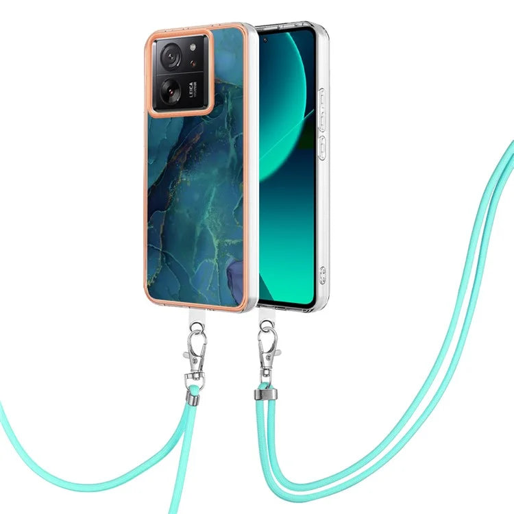 YB IMD Series-18 Style E for Xiaomi 13T / 13T Pro / Redmi K60 Ultra Phone Case Marble Pattern TPU Back Shell