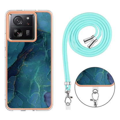 YB IMD Series-18 Style E for Xiaomi 13T / 13T Pro / Redmi K60 Ultra Phone Case Marble Pattern TPU Back Shell