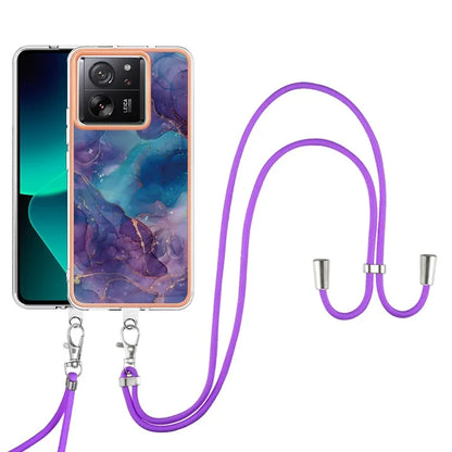 YB IMD Series-18 Style E for Xiaomi 13T / 13T Pro / Redmi K60 Ultra Phone Case Marble Pattern TPU Back Shell