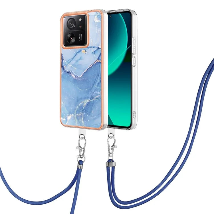 YB IMD Series-18 Style E for Xiaomi 13T / 13T Pro / Redmi K60 Ultra Phone Case Marble Pattern TPU Back Shell