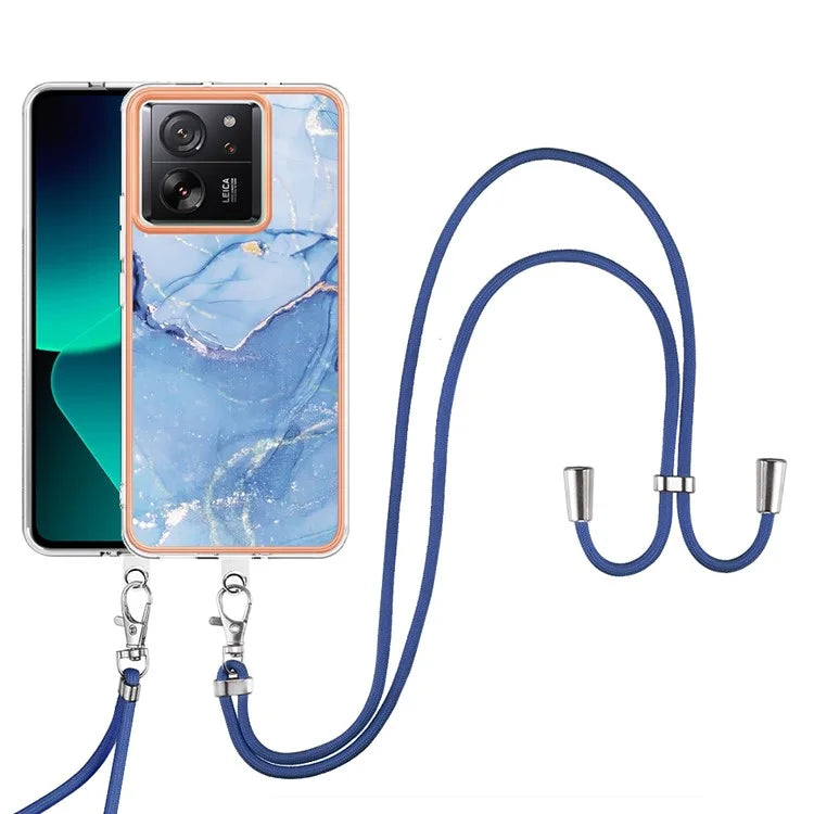 YB IMD Series-18 Style E for Xiaomi 13T / 13T Pro / Redmi K60 Ultra Phone Case Marble Pattern TPU Back Shell
