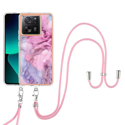 YB IMD Series-18 Style E for Xiaomi 13T / 13T Pro / Redmi K60 Ultra Phone Case Marble Pattern TPU Back Shell