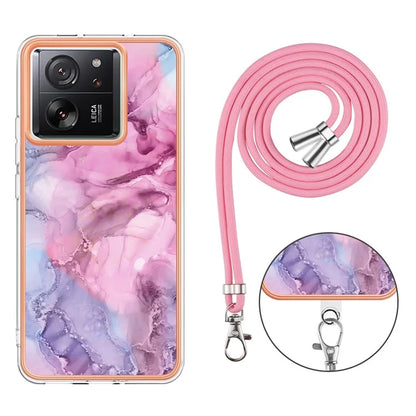 YB IMD Series-18 Style E for Xiaomi 13T / 13T Pro / Redmi K60 Ultra Phone Case Marble Pattern TPU Back Shell