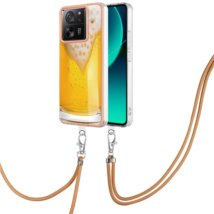 YB IMD Series-21 Style-D for Xiaomi 13T / 13T Pro / Redmi K60 Ultra Phone Case Pattern TPU Cover