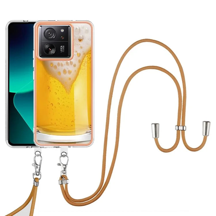 YB IMD Series-21 Style-D for Xiaomi 13T / 13T Pro / Redmi K60 Ultra Phone Case Pattern TPU Cover