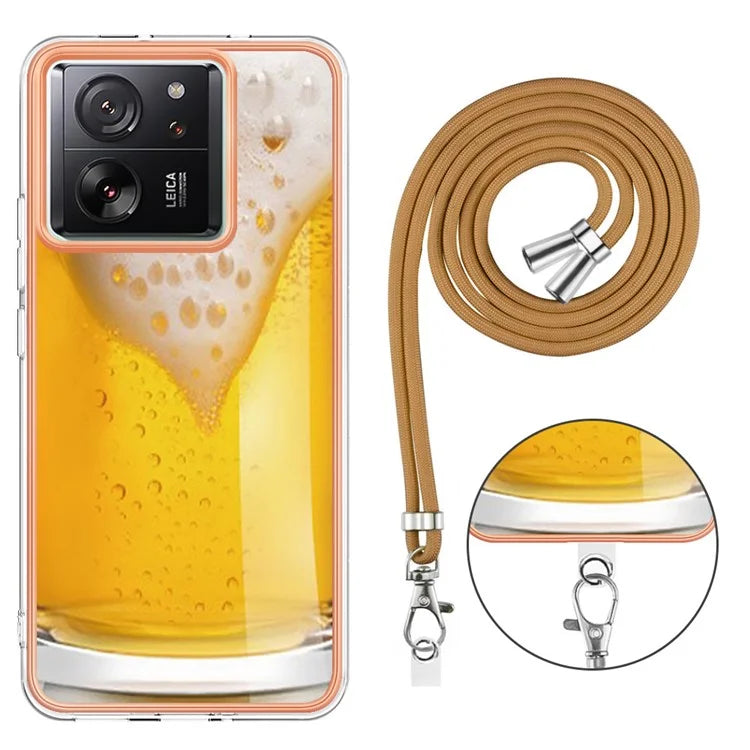 YB IMD Series-21 Style-D for Xiaomi 13T / 13T Pro / Redmi K60 Ultra Phone Case Pattern TPU Cover
