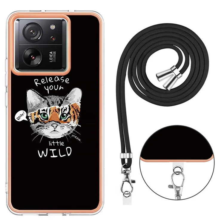 YB IMD Series-21 Style-D for Xiaomi 13T / 13T Pro / Redmi K60 Ultra Phone Case Pattern TPU Cover