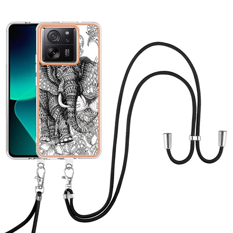 YB IMD Series-21 Style-D for Xiaomi 13T / 13T Pro / Redmi K60 Ultra Phone Case Pattern TPU Cover