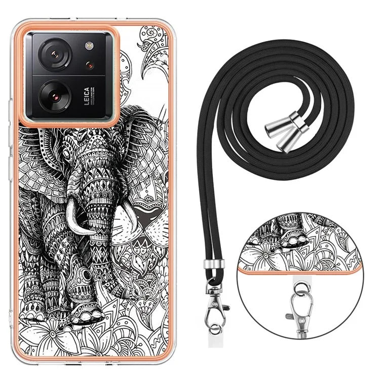 YB IMD Series-21 Style-D for Xiaomi 13T / 13T Pro / Redmi K60 Ultra Phone Case Pattern TPU Cover