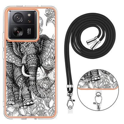YB IMD Series-21 Style-D for Xiaomi 13T / 13T Pro / Redmi K60 Ultra Phone Case Pattern TPU Cover