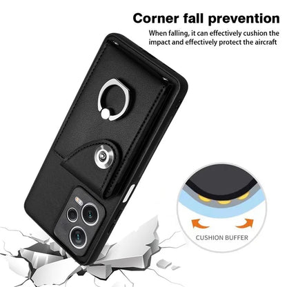 YB Leather Coating Series-7 for Xiaomi Redmi Note 12 Pro 5G / 12 Pro Speed 5G / Poco X5 Pro 5G Case Card Slots Phone Cover
