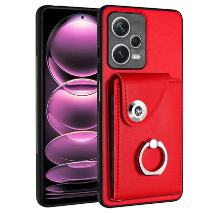 YB Leather Coating Series-7 for Xiaomi Redmi Note 12 Pro 5G / 12 Pro Speed 5G / Poco X5 Pro 5G Case Card Slots Phone Cover