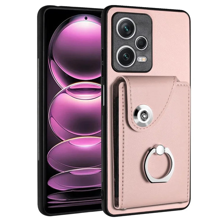 YB Leather Coating Series-7 for Xiaomi Redmi Note 12 Pro 5G / 12 Pro Speed 5G / Poco X5 Pro 5G Case Card Slots Phone Cover