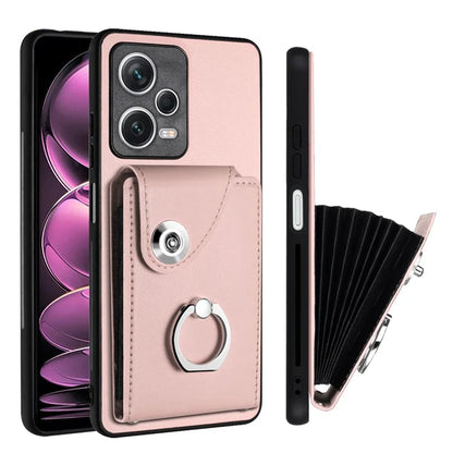 YB Leather Coating Series-7 for Xiaomi Redmi Note 12 Pro 5G / 12 Pro Speed 5G / Poco X5 Pro 5G Case Card Slots Phone Cover